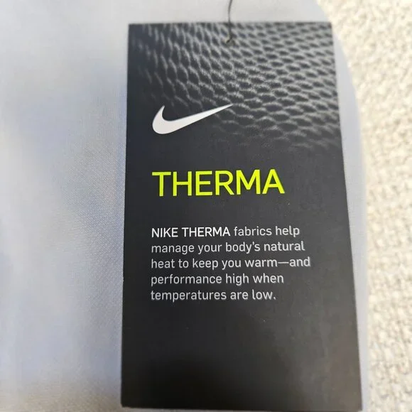 Mens Nike Golf Therma Fit Half-Zip Pullover Shirt Large Gray Lightweight Warm - Picture 7 of 14